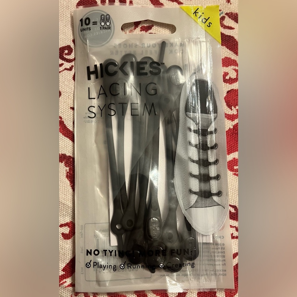 HICKIES Black Lacing System Kids